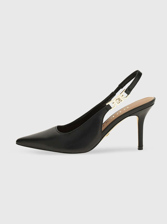 Обувки на ток NASSHA4 от естествена кожа - 1