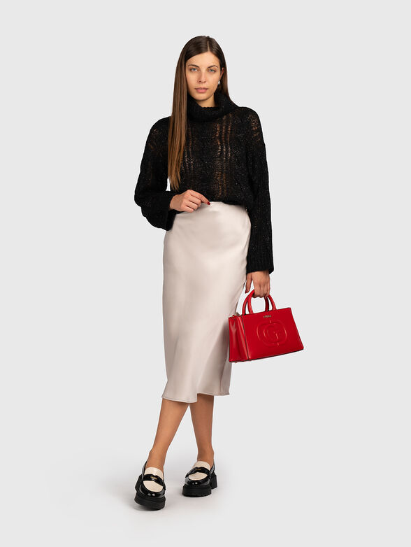 Sweater in black with sheer effect - 2