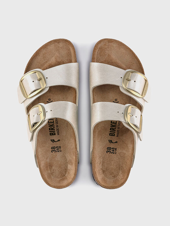 ARIZONA silver slippers - 4