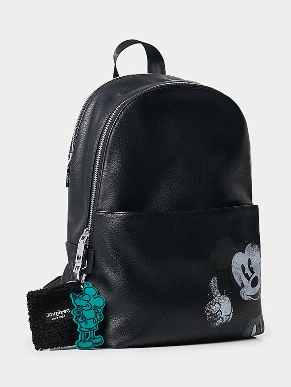 Leather effect backpack illustration - 3