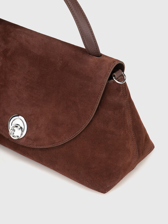 Suede bag with logo detail - 5