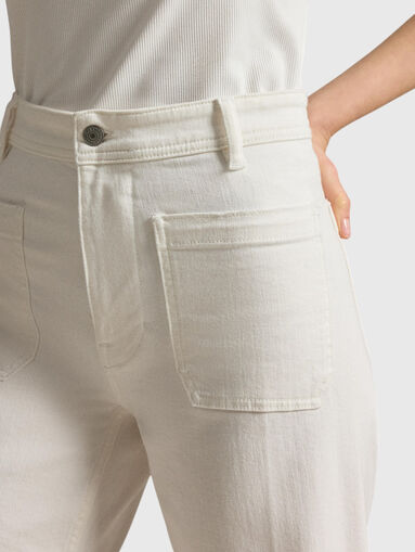 White denim pants - 4
