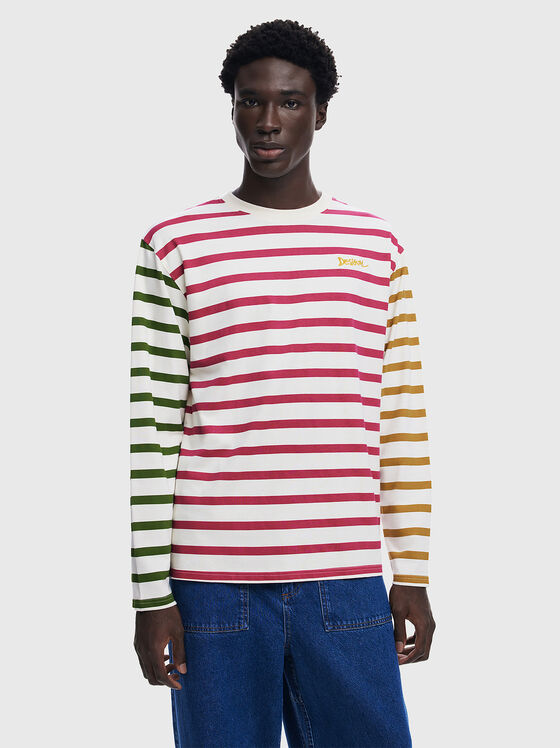 CAROLINAN blouse with multicoloured stripes - 1