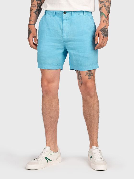 STUDIOS blue linen shorts - 1