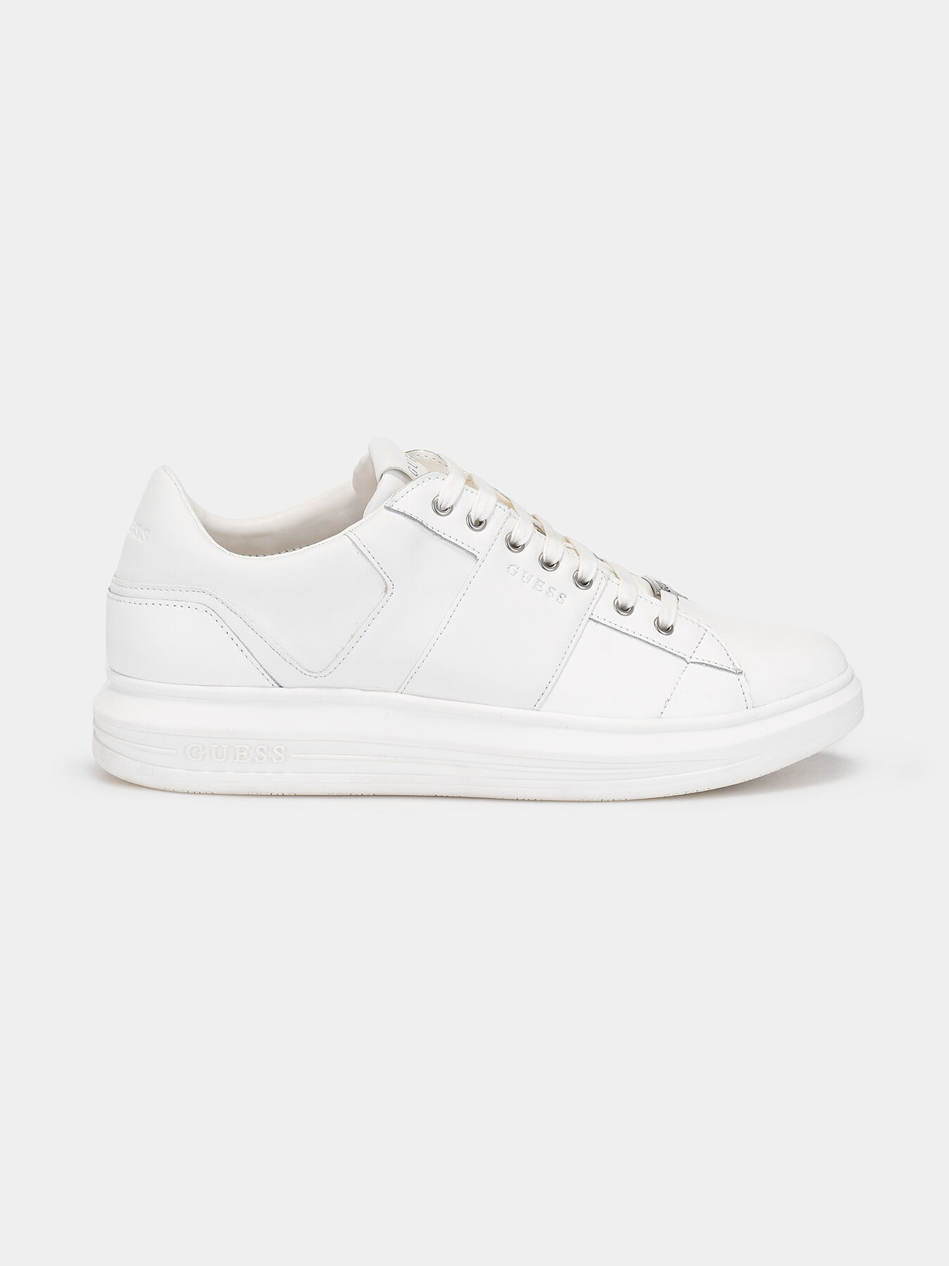Guess white clearance leather shoes