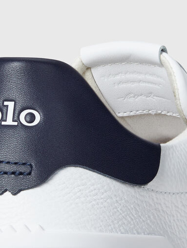 White leather sneakers - 4