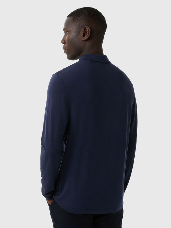 LENNON wool polo shirt with buttons - 2