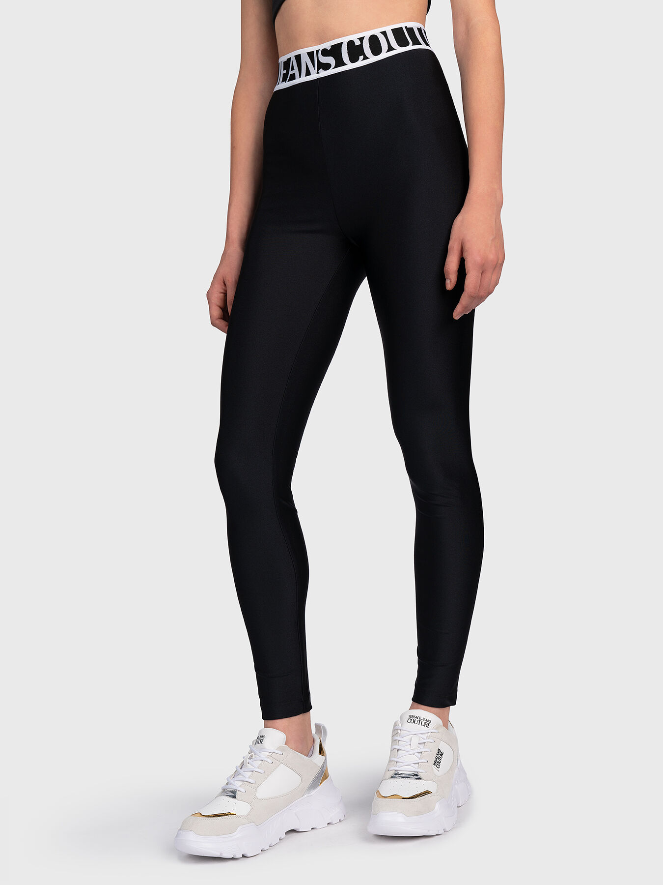 Leggings in black brand VERSACE JEANS COUTURE