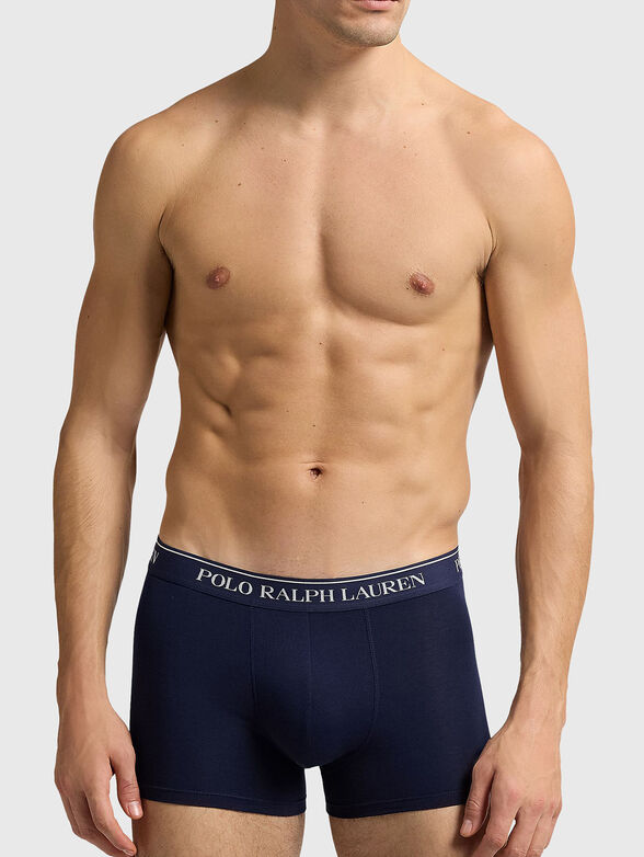 Set of three pairs of boxers with logo stripe - 5