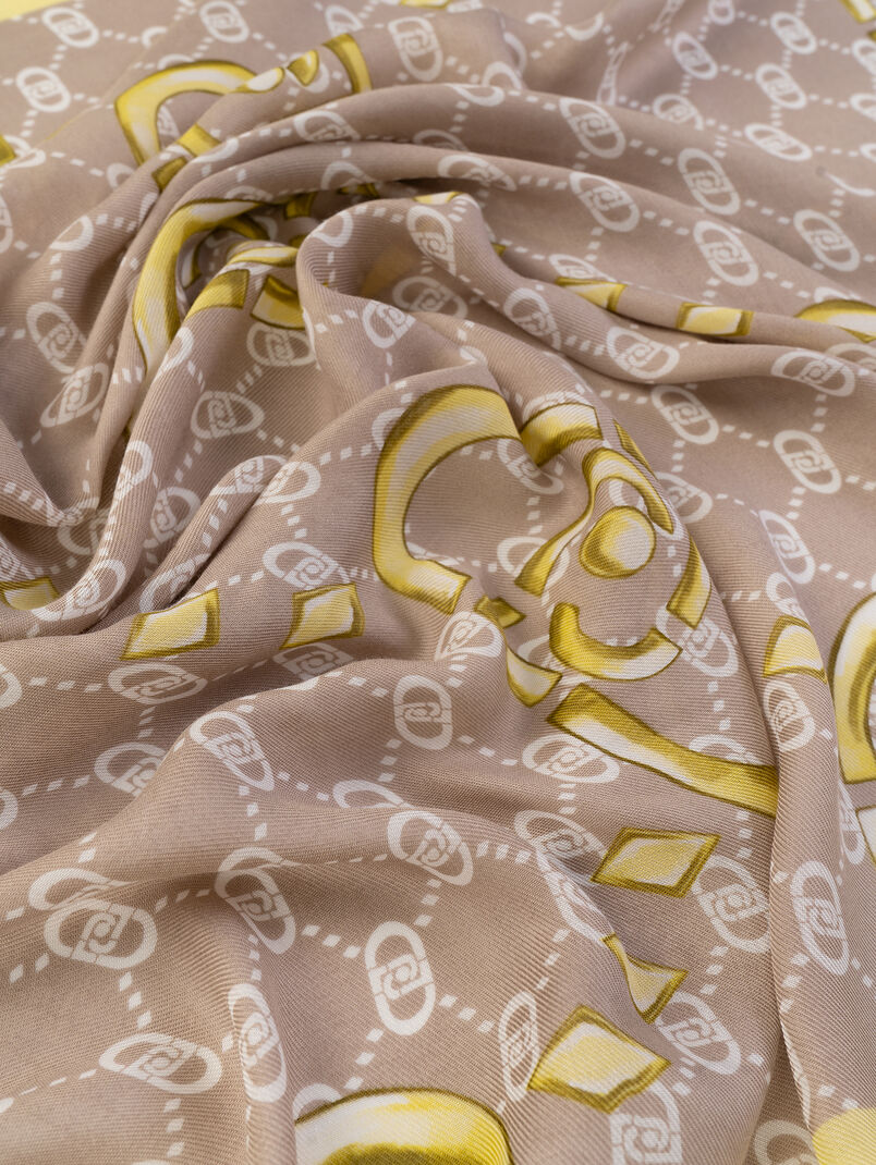 Logo print scarf - 3