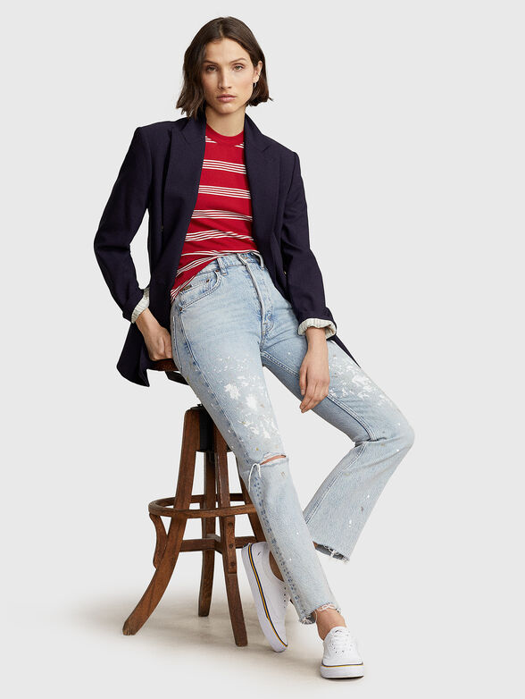 T-shirt with striped pattern - 2