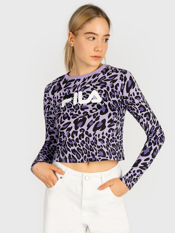 MARCELINE Blouse with leopard print - 1