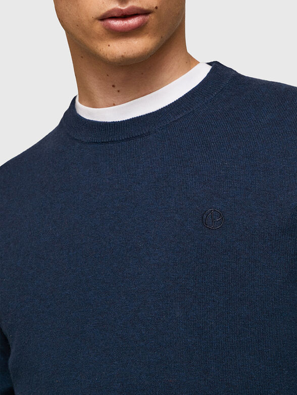 ANDRE black sweater with crew neck - 4