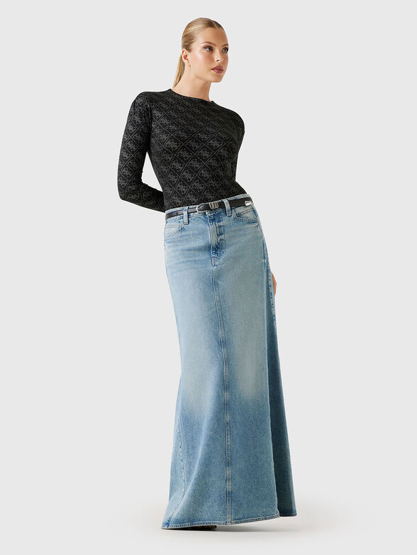 Slim bodysuit with accent print - 2