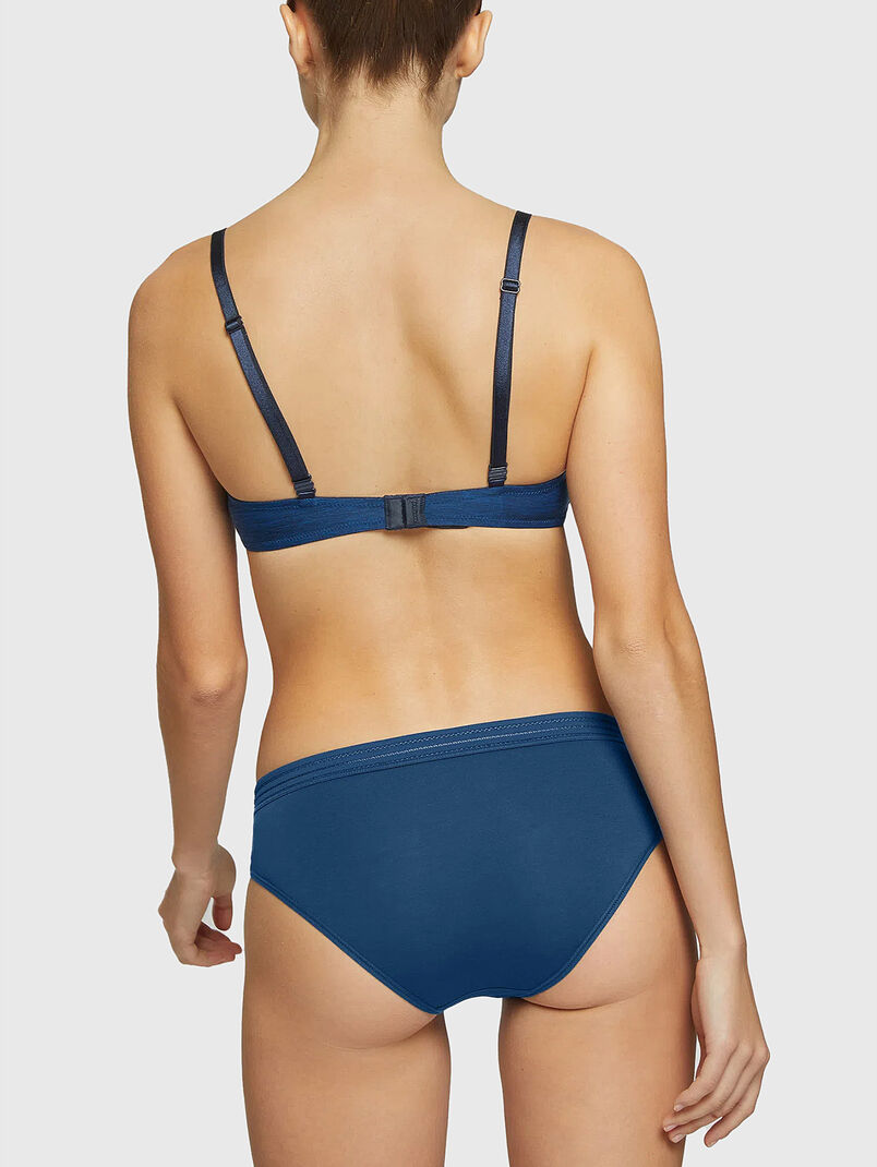 GINGER blue bra with triangle cups - 3