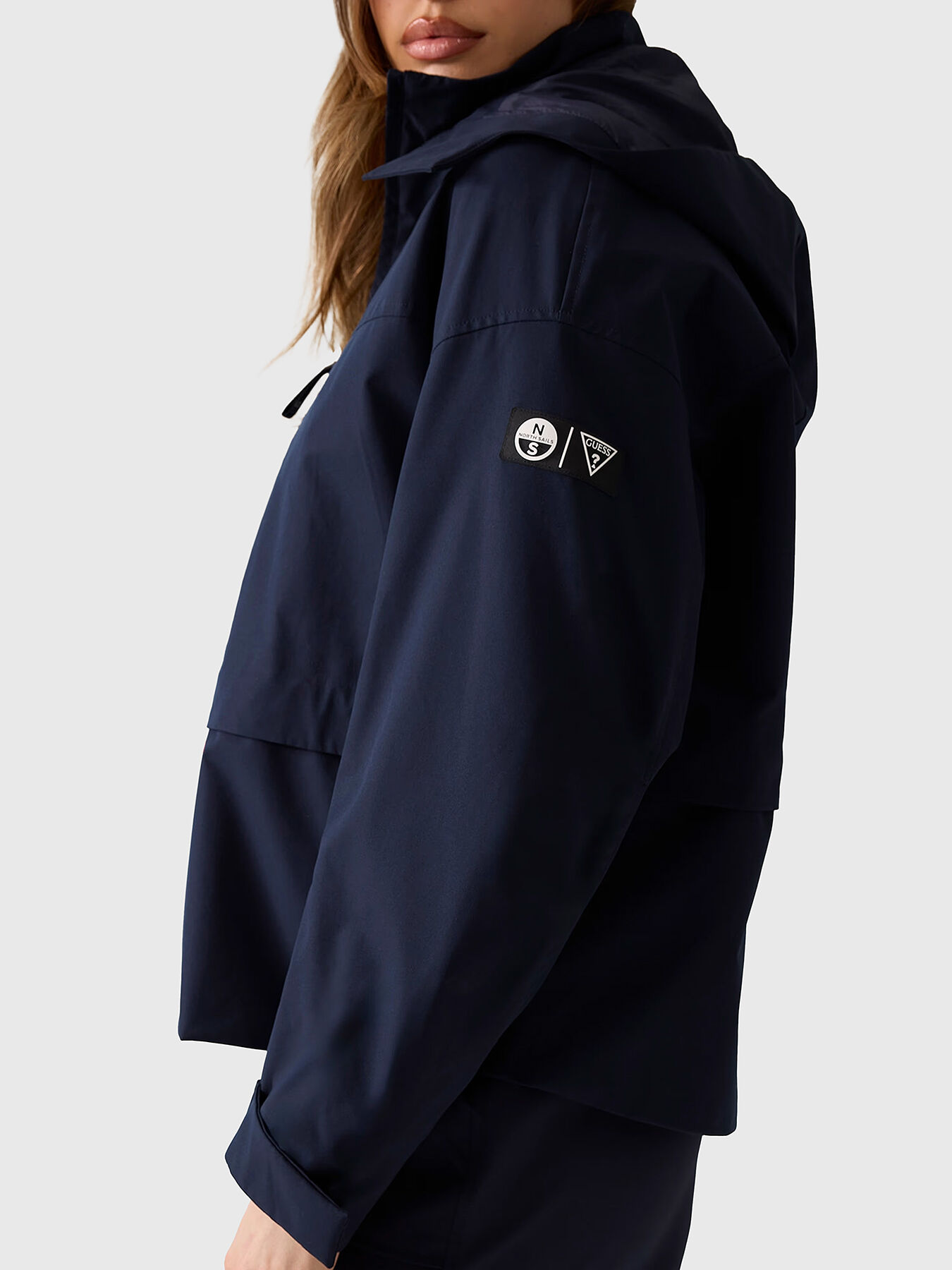 GUESS x NORTH SAILS jacket with detachable hood brand GUESS