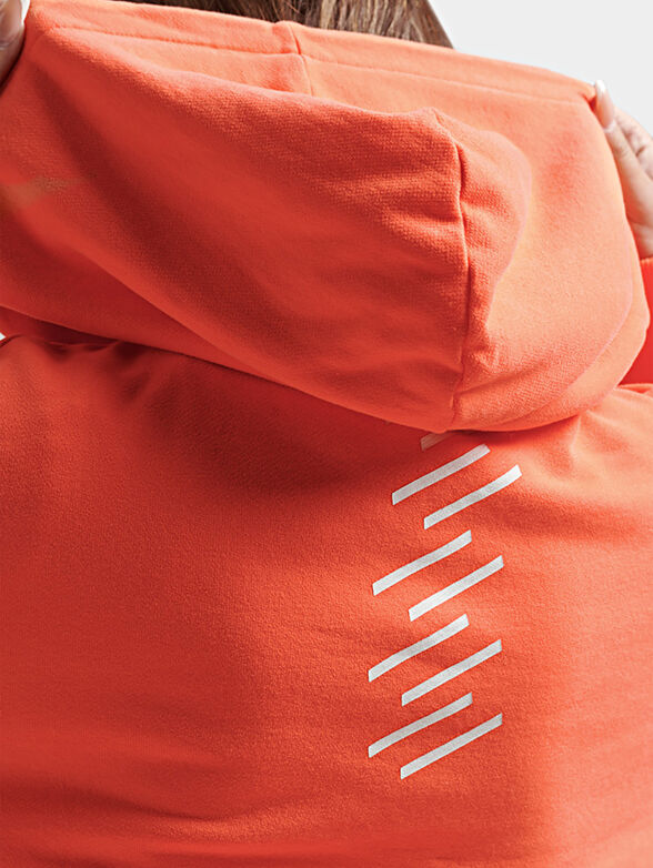 Sweatshirt in orange color with logo - 6