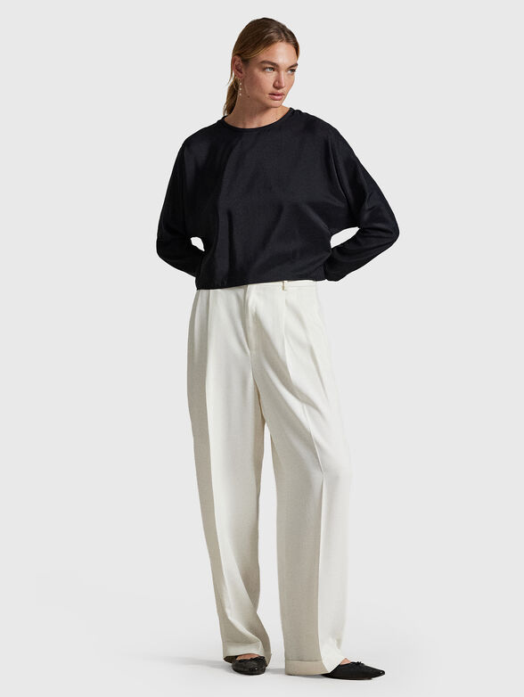 Long sleeve silk blouse - 2