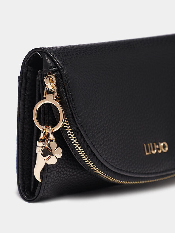 Black pebbled leather wallet - 3