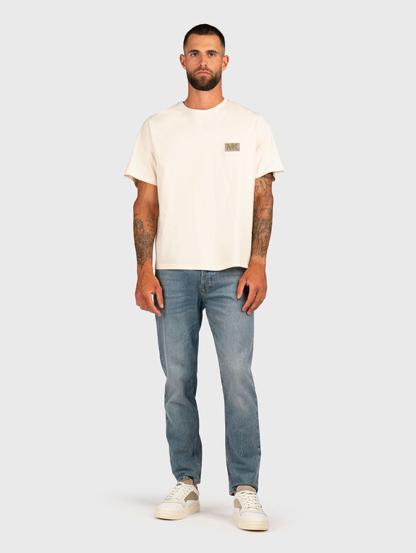 Cotton T-shirt with accent back - 2