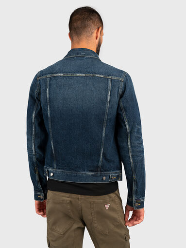 Denim jacket with logo detail - 3