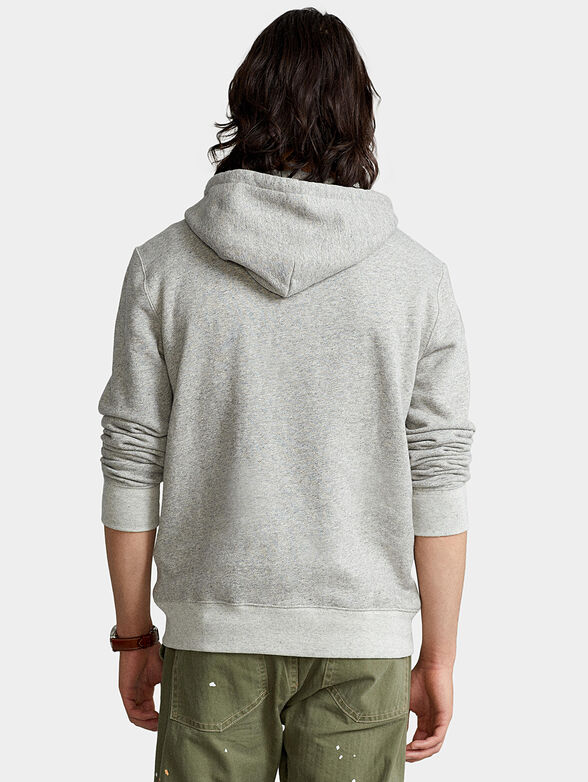 Grey hooded sweatshirt - 3
