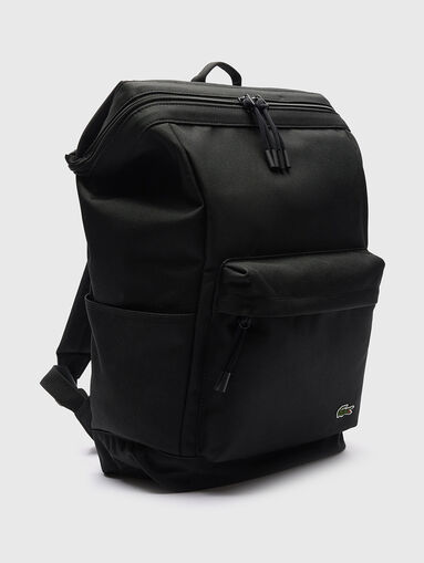 Black unisex backpack - 2