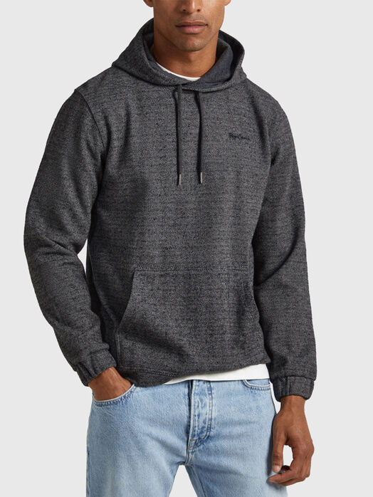 MONDRA sweatshirt with hood and logo detail