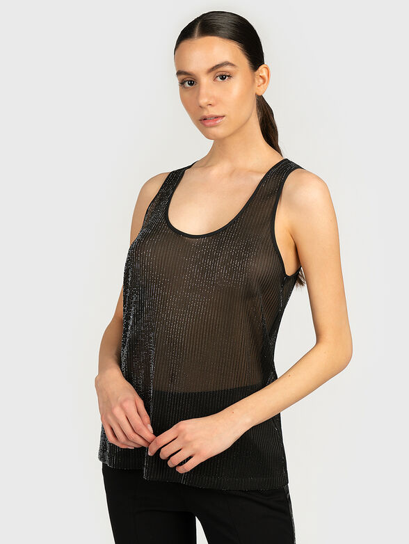 Black top with sparkling threads - 1