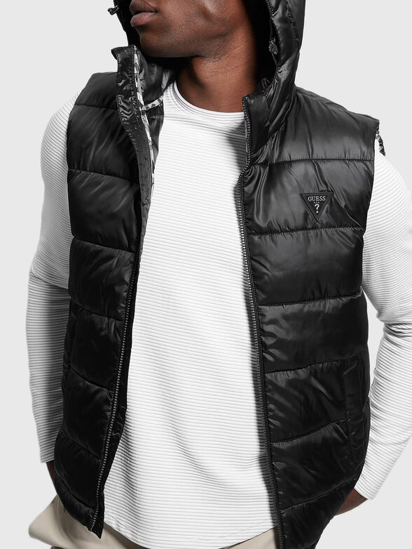 Black puffer vest - 6