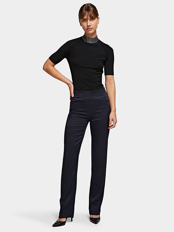 KARL KAMEO pants with logo print - 1