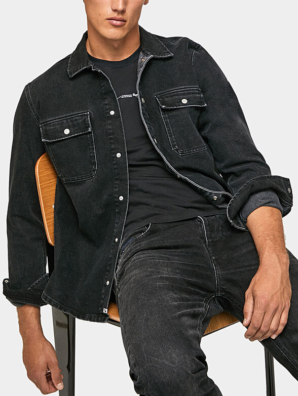 WESTON denim shirt with snap buttons - 2