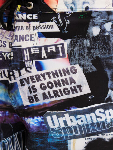 ARON beach shorts with multicolored print - 5