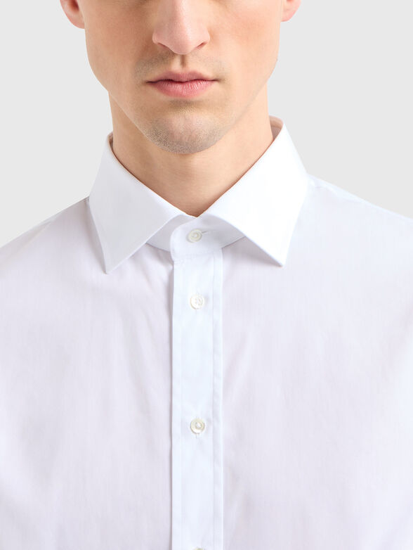 Cotton shirt with long sleeves - 4