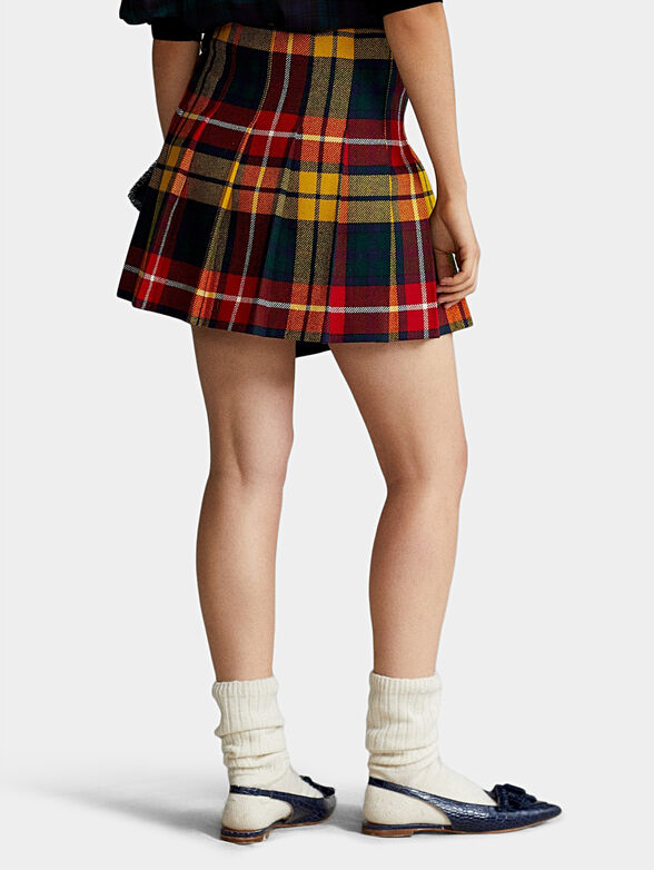Plaid woolen skirt - 2