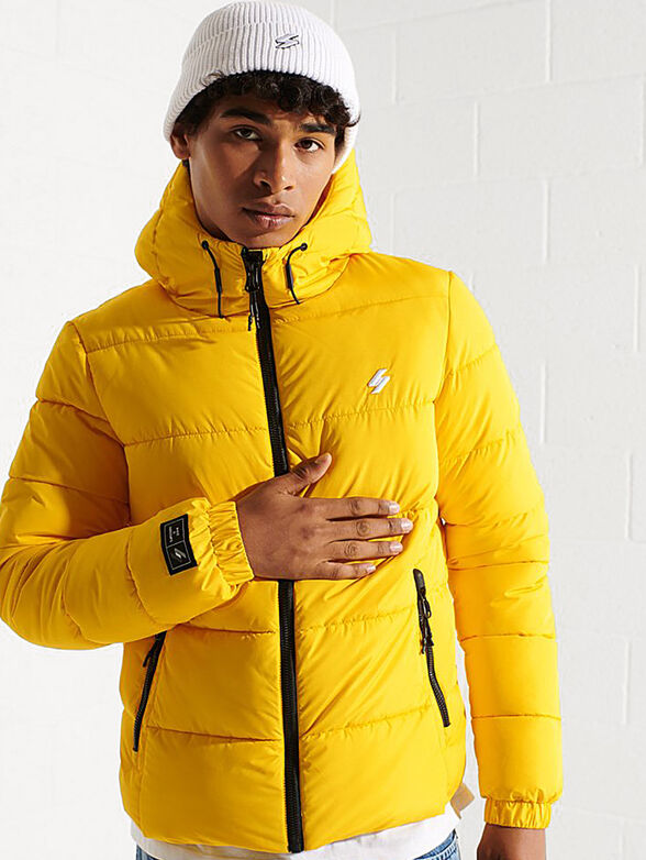 Padded jacket with a hood  - 1