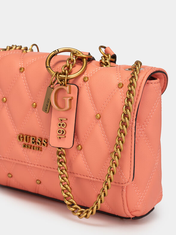 TRIANA bag with quilted effect and metal studs - 5