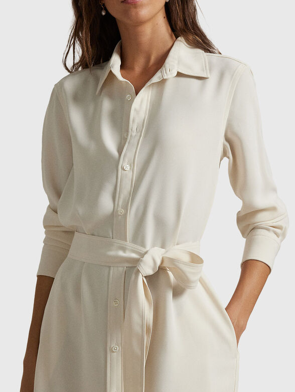 Maxi dress with belt - 4