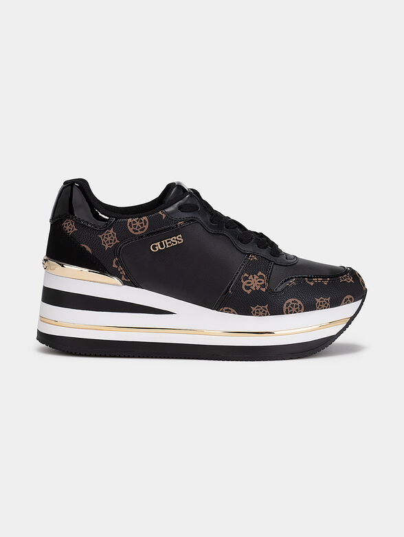 HEKTORE Sneakers with monogram logo print - 1