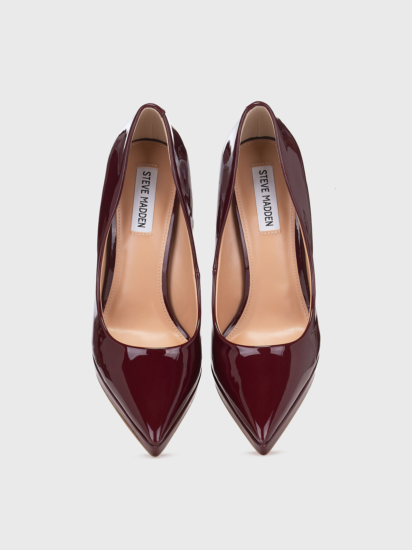 Steve madden burgundy heels discount