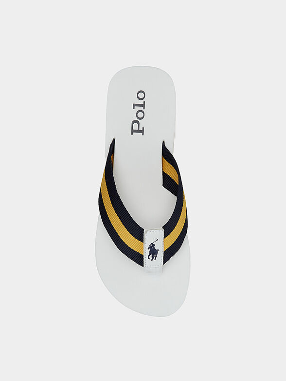 VINTAGE BOLT white flip-flops - 3