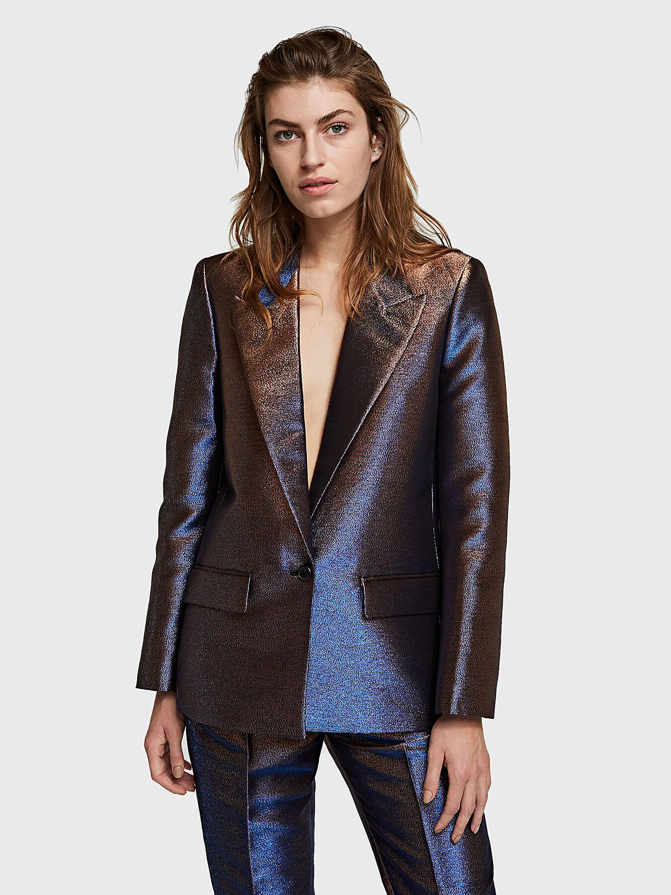 Iridescent blazer sale
