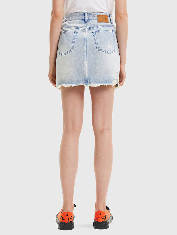 TATUM denim skirt with choppy details - 2