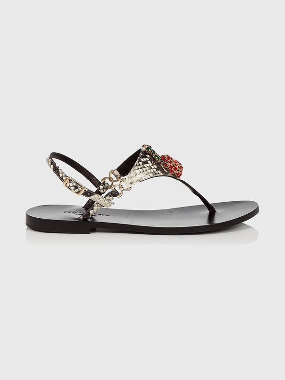 LENA leather sandals - 1