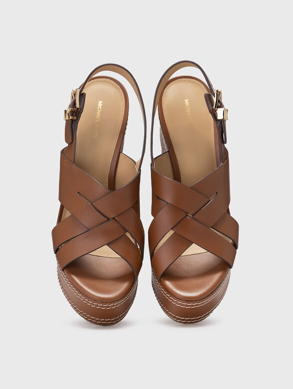 NORA platform sandals in leather - 5