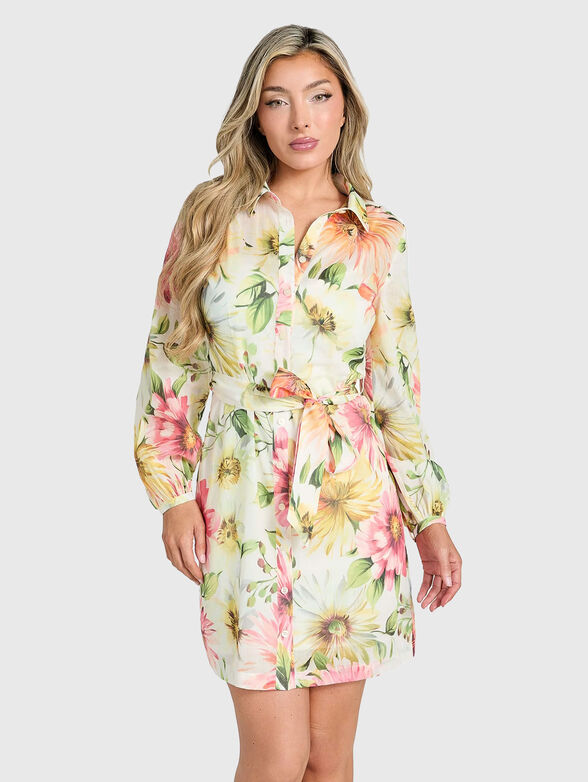 FAITH long sleeve mini dress - 1