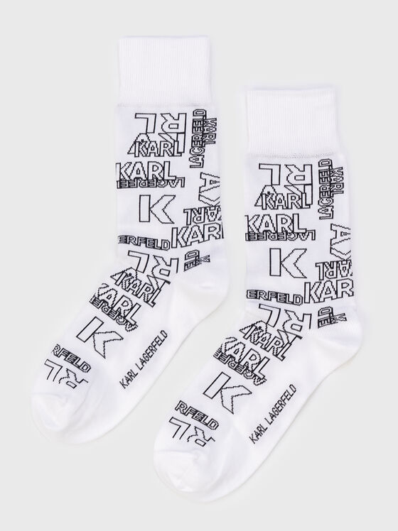 Socks with logo print - 1