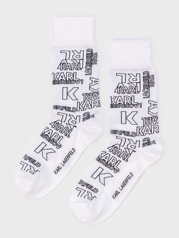Socks with logo print - 1