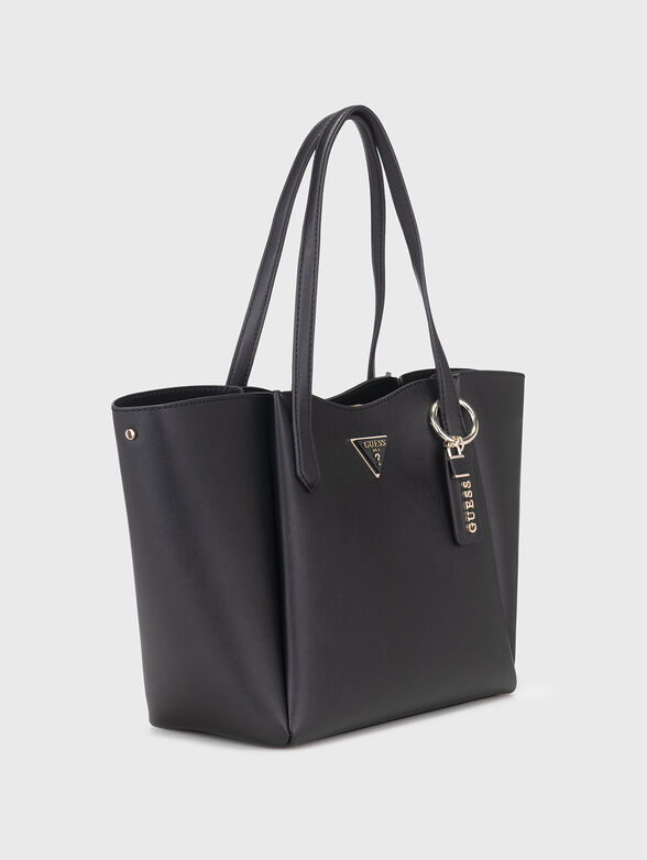 IWONA large black bag with logo accessory - 3
