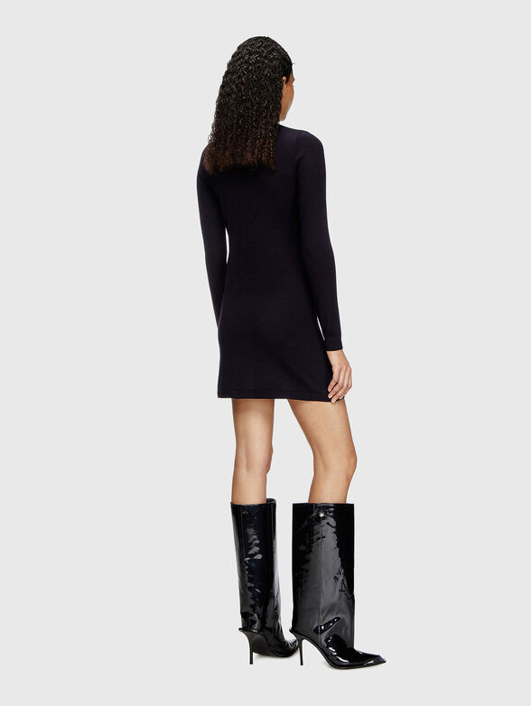 V-neck wool dress - 2